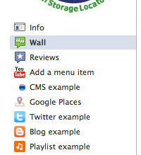 Self Storage Facebook Navigation