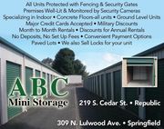 ABC Mini Storage - 309 North Lulwood Avenue Springfield, MO 65802