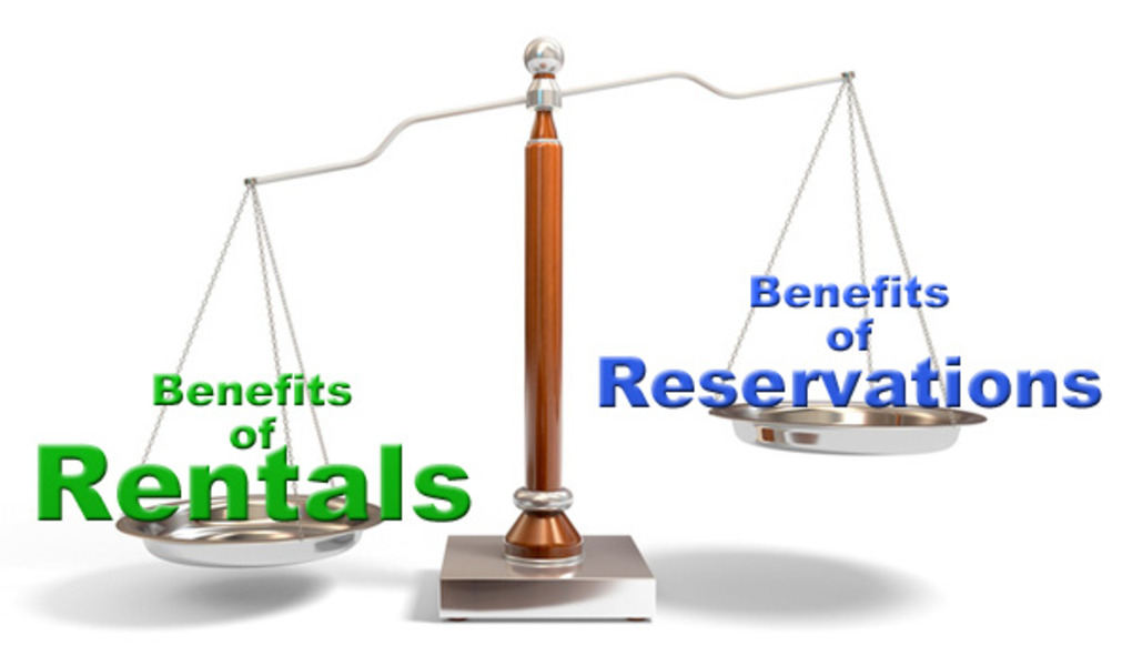 Reservations Hinder More Than Help; Rentals are the Way to Go Reservations Hinder More Than Help; Rentals are the Way to Go